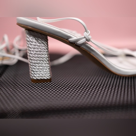 Aldo X Rocky Barnes Block Heel Strappy Sandals - Picture 7 of 7